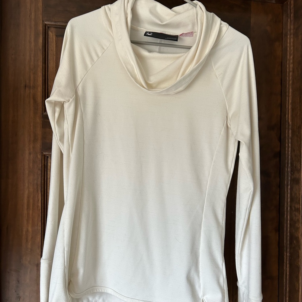 Spyder Cream Cowl Neck Top